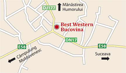 Harta - Hotel Best Western Bucovina Harta - Hotel Best Western Bucovina