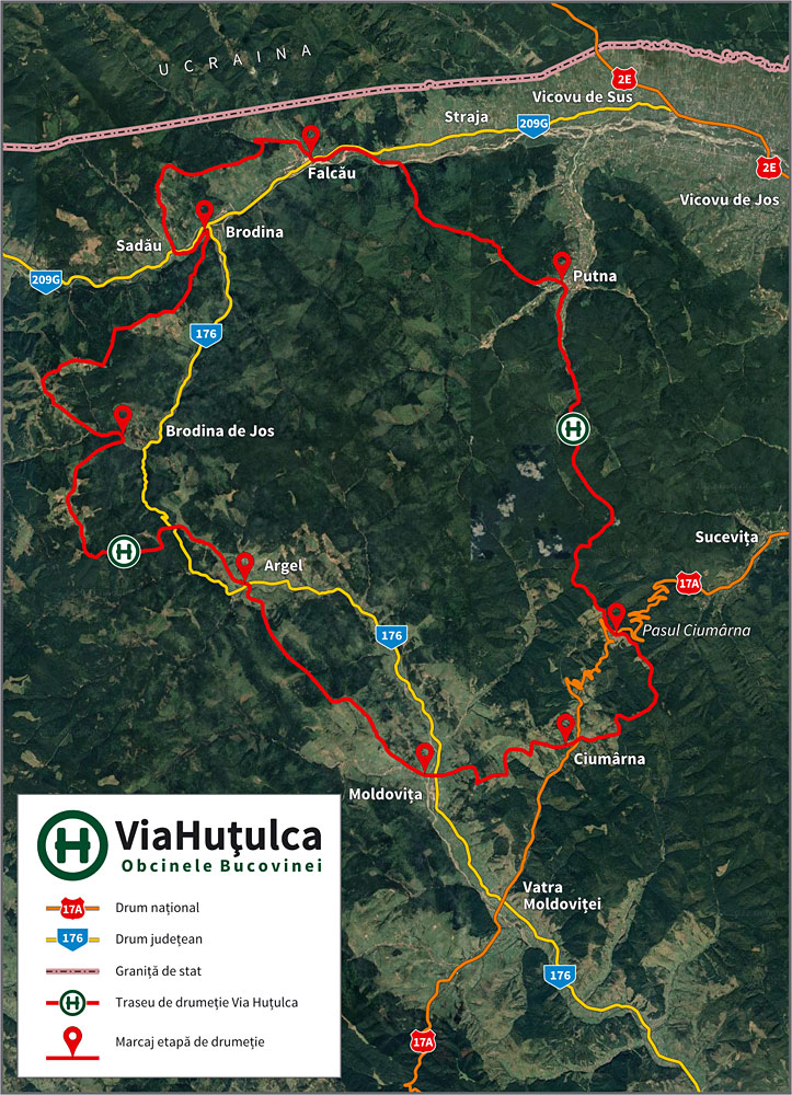 Harta Via Hutulca Harta Via Hutulca